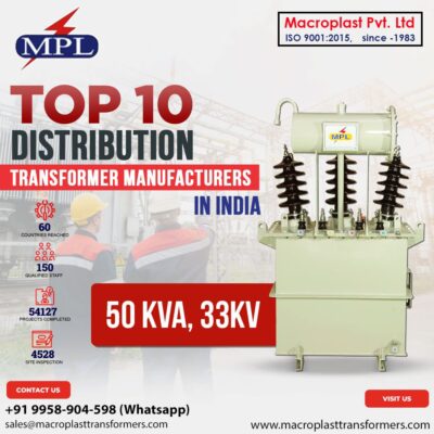 Top 10 Leading Distribution Transformer Manufacturers In India